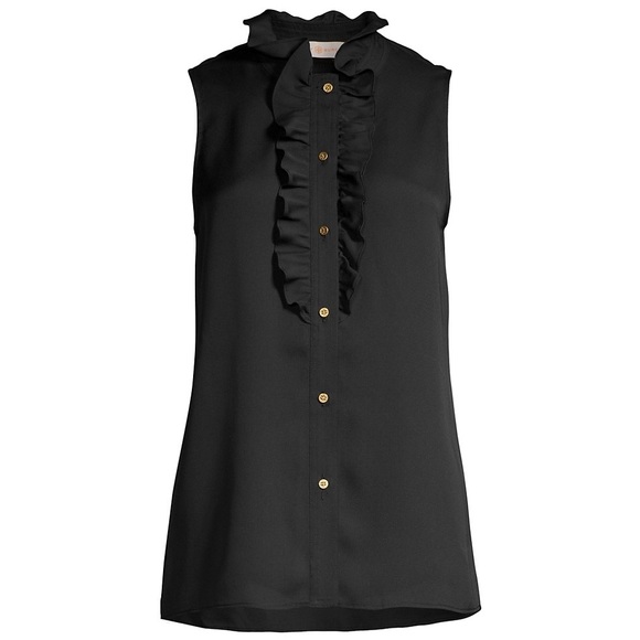 Tory Burch Tops - Tory Burch Ruffle Shell Sleeveless Top NWT